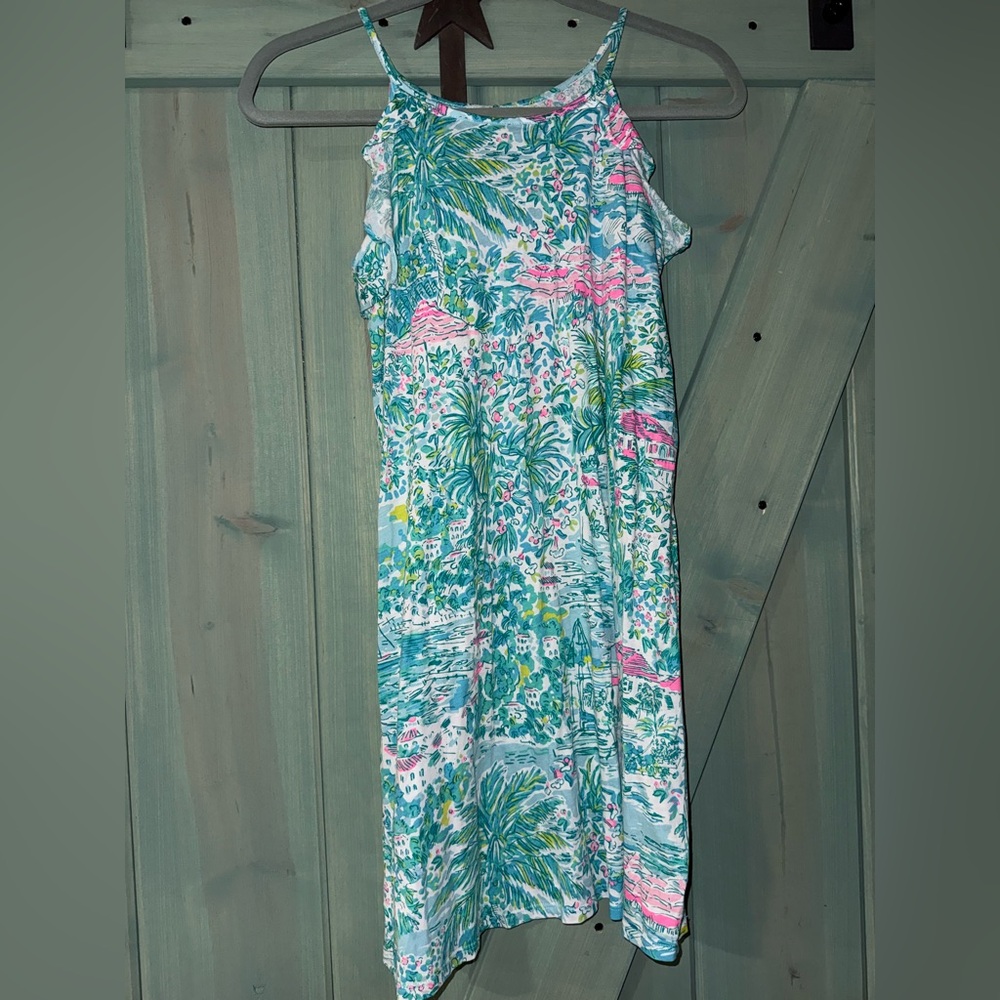 Lilly Pulitzer 100% cotton dress size 12/14 girls EUC